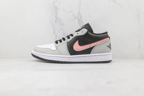 Jordan 1 Low Black Grey Pink